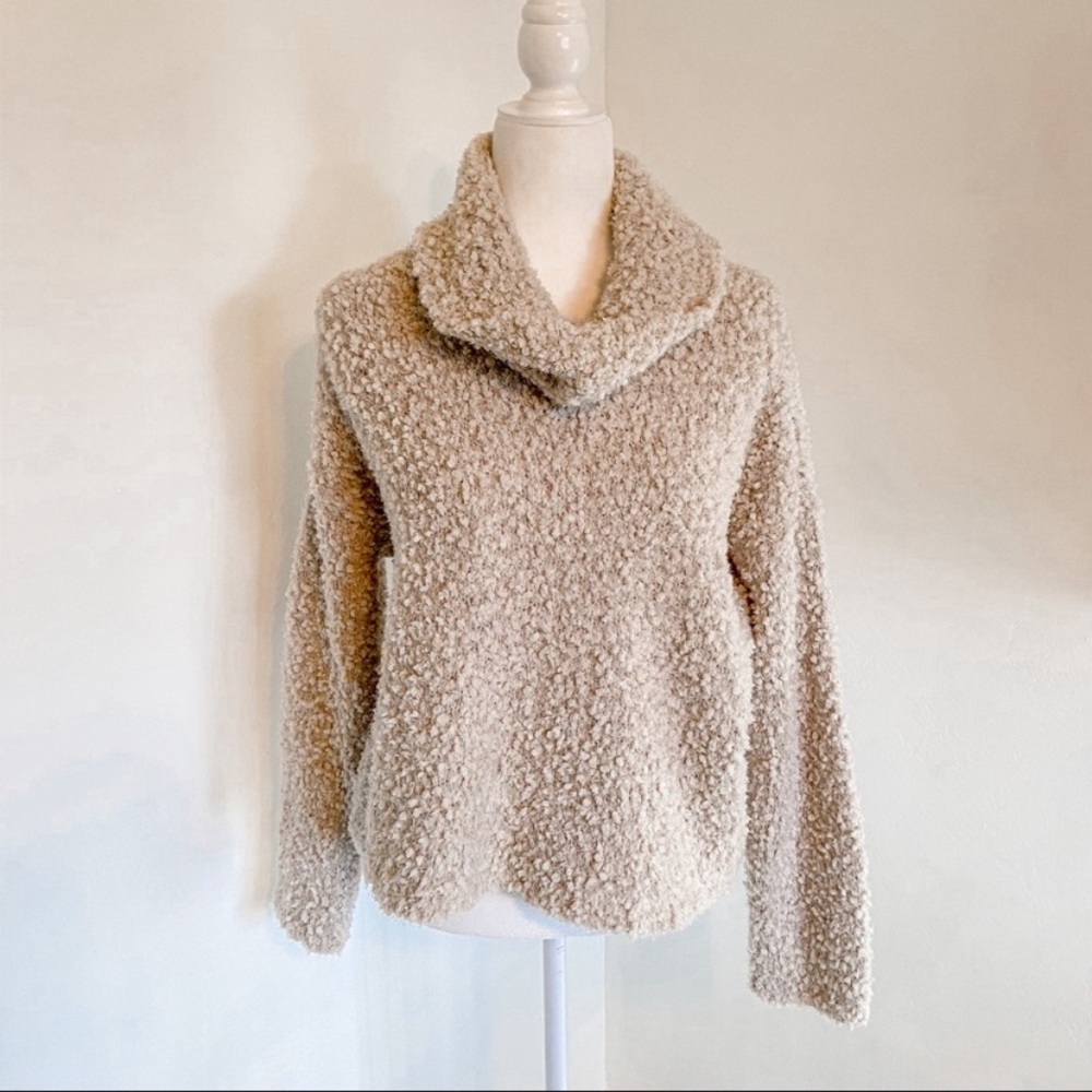 Arizona Jean Co. Cozy Sherpa Cowl Neck Pullover